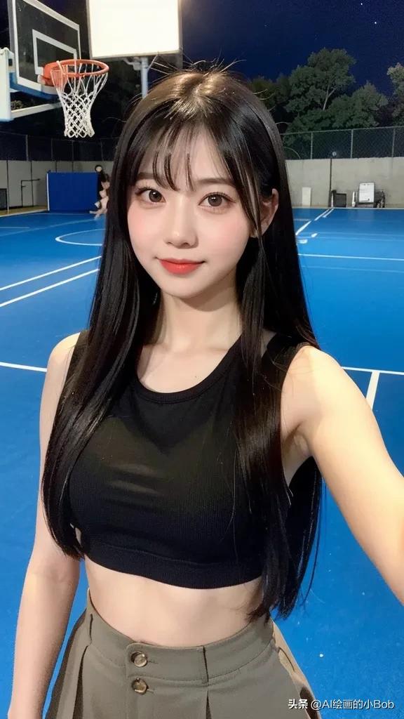 ai画打篮球女生图片,ai绘画女生打篮球教程