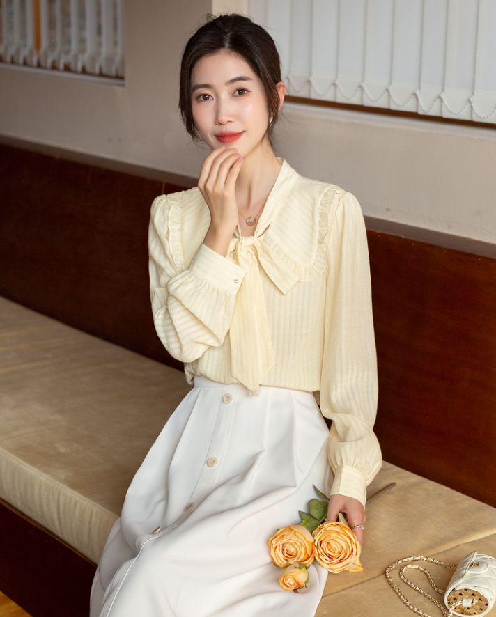 衬衫除了基础款还有啥,一字领衬衫搭什么裙子好看