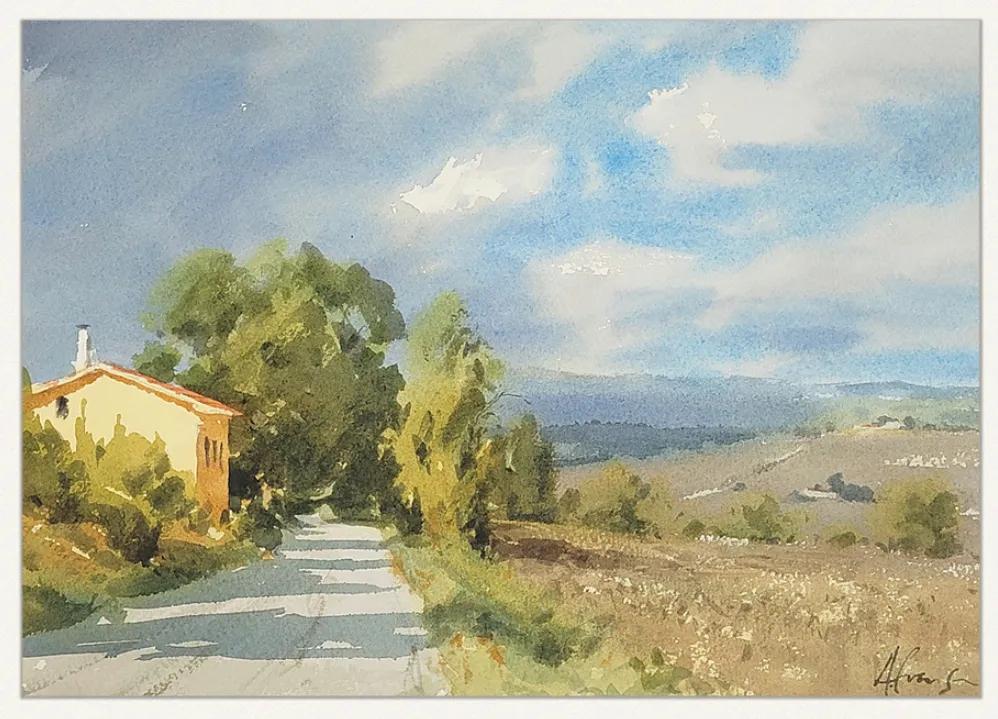 零基础做水彩画的视频,利用视频学习