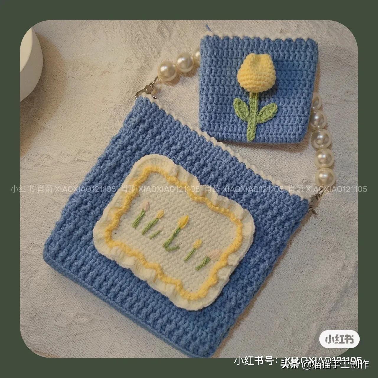 森系零钱包包钩织教程来喽，有图解呦