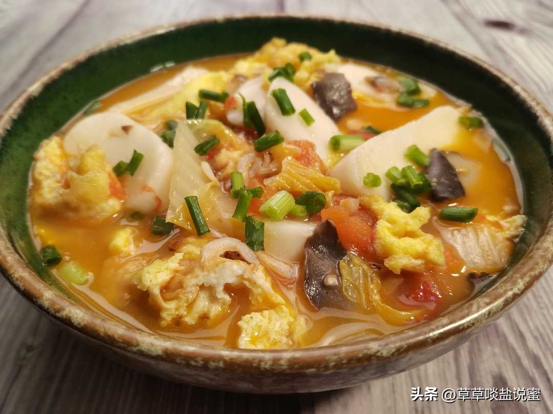 番茄三鲜汤 (早餐喝番茄金针菇鸡蛋汤的好处)