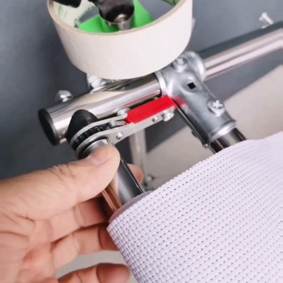 用管子挂线正确绣十字绣的方法,十字绣长方形绣绷怎么用