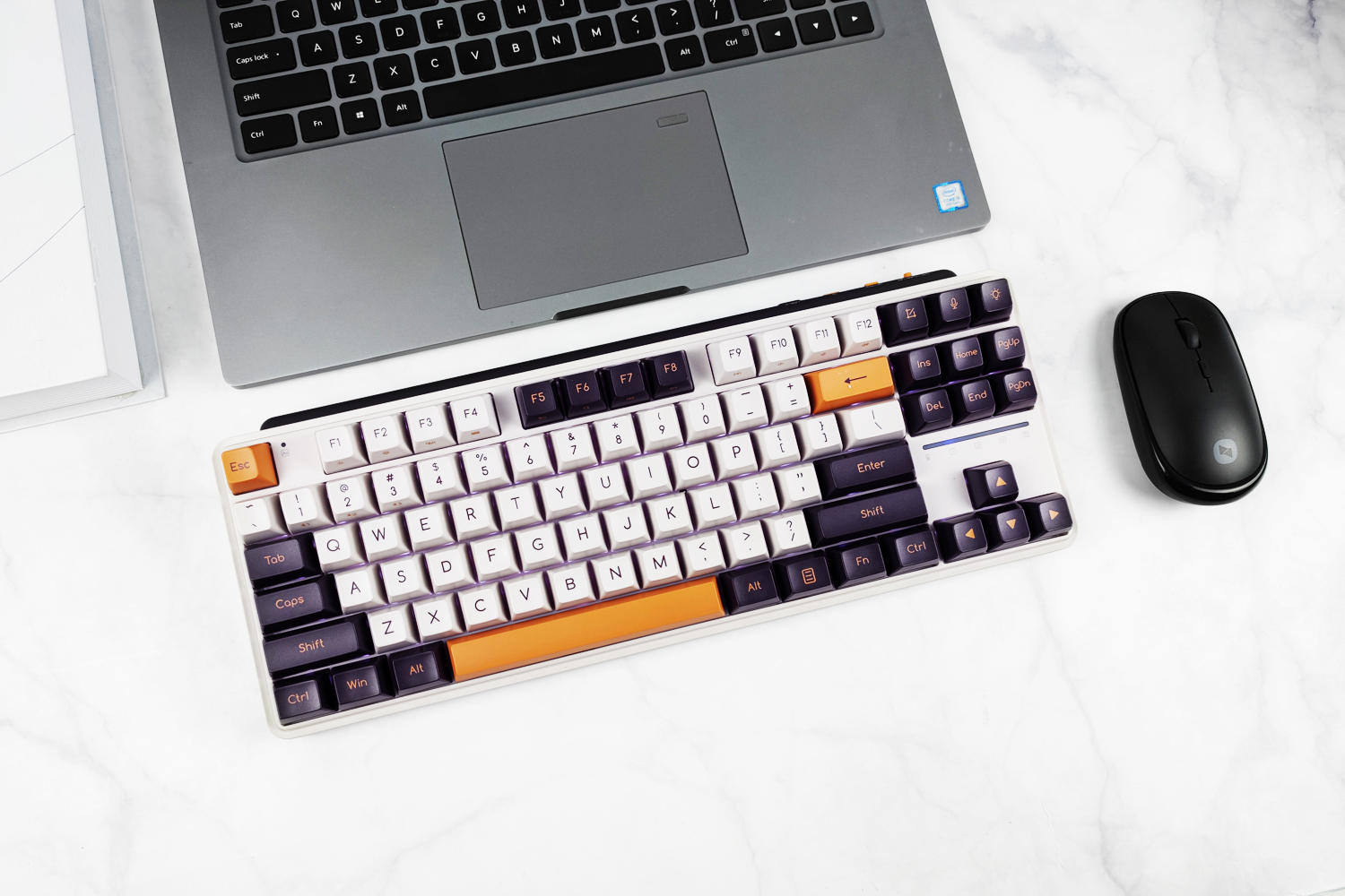 米物art机械键盘z870,16寸笔记本搭配87键机械键盘推荐