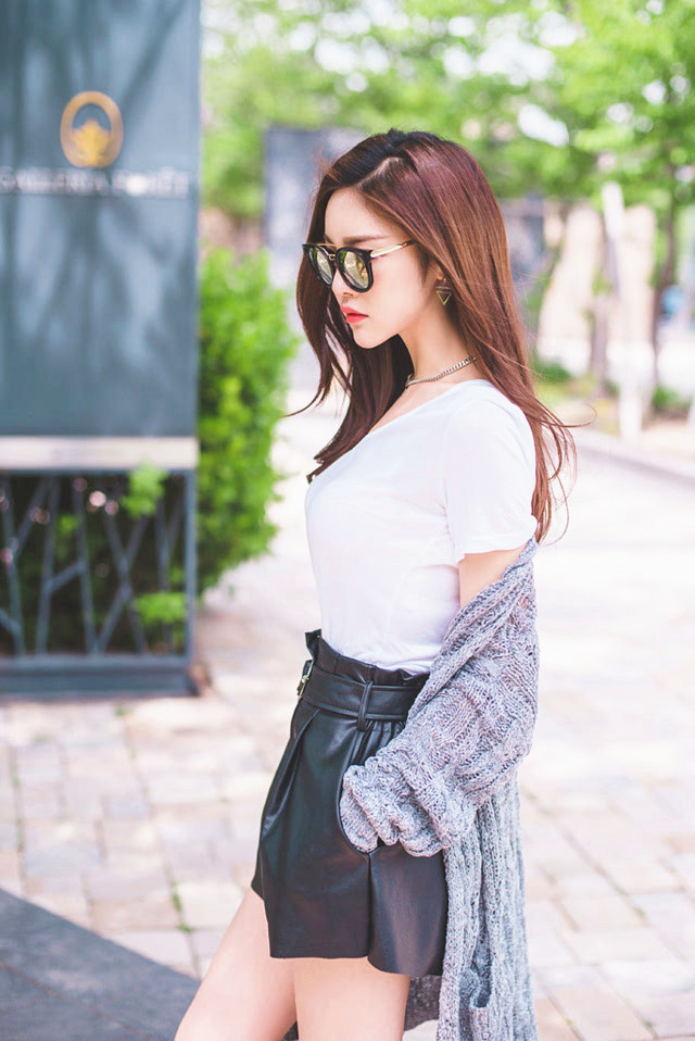 韩国朴正允街拍,韩国健身模特朴正允