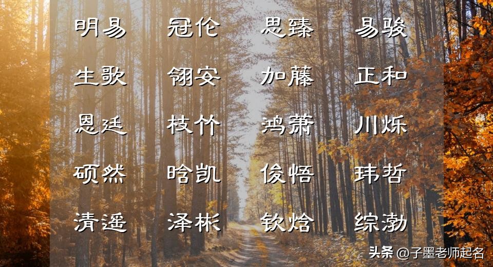 藏在诗词里的绝美男孩名,励志古诗词中适合男孩的好名字