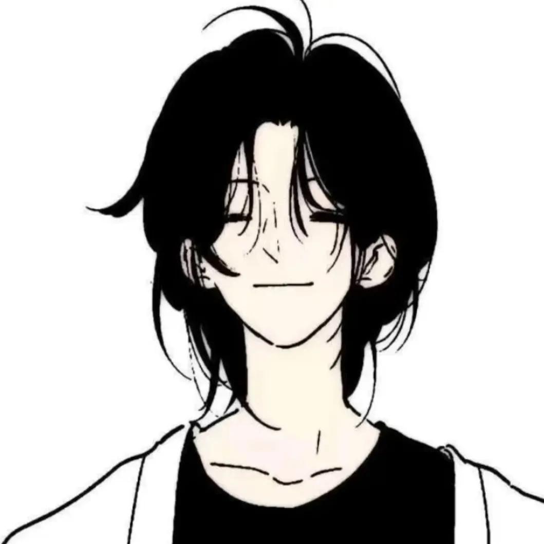 动漫部位男头黑白高冷,看一眼就被惊艳的动漫男头