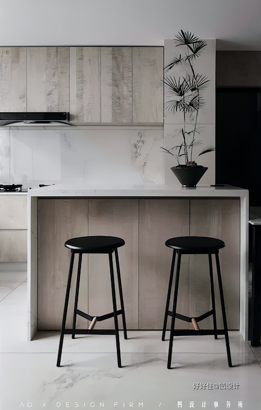 石材地板搭配原木家具,原木石材结构装修效果图