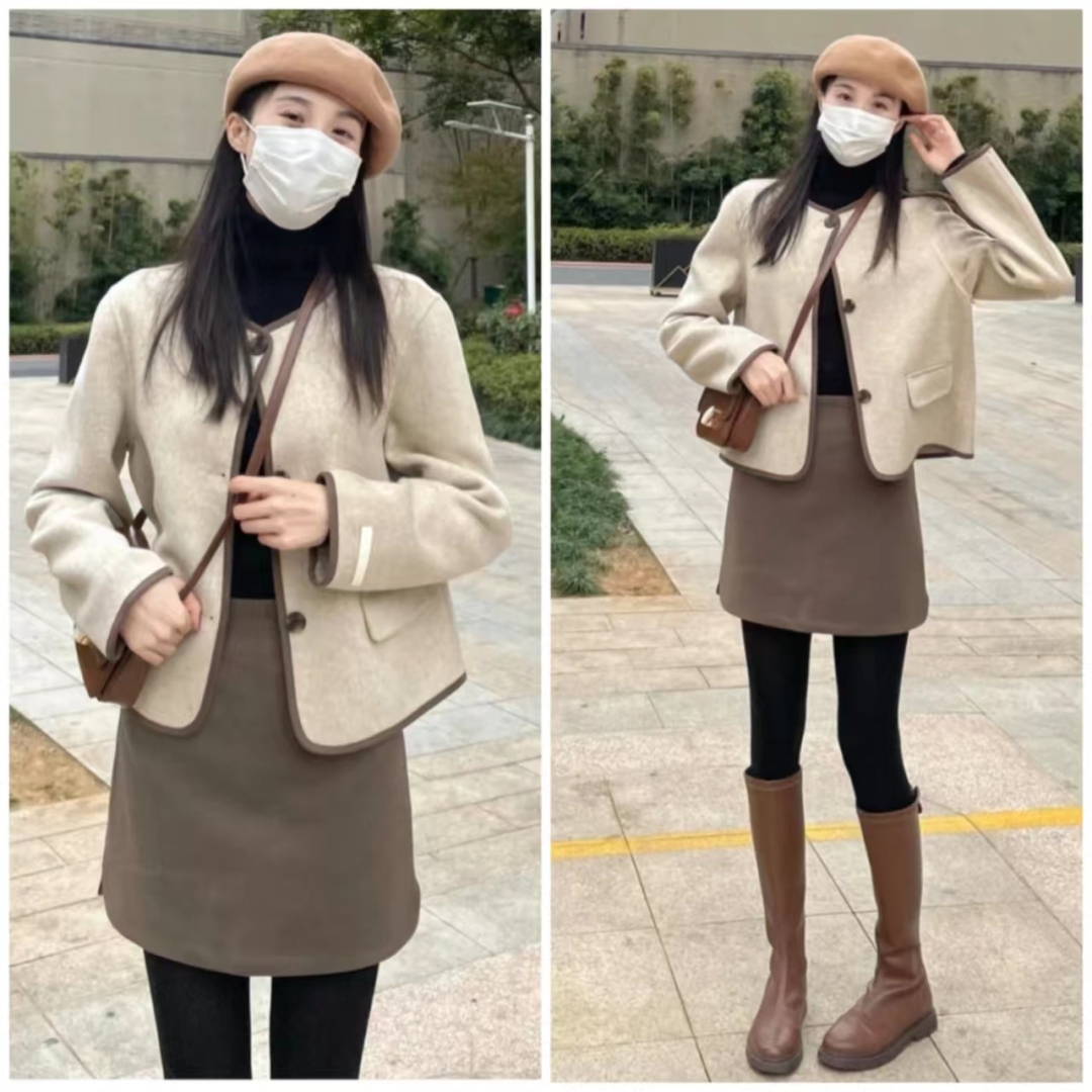 长筒靴搭配什么裙子最时尚 (高个子长筒靴搭配小百褶裙春天)