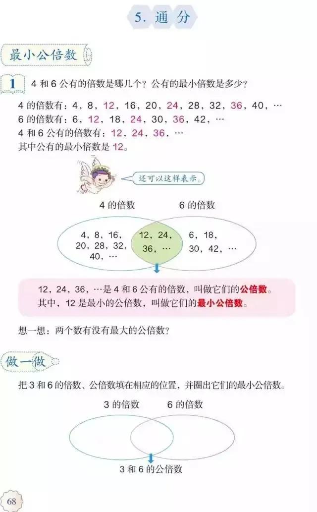 人教版小学数学（五年级下册）课本电子版寒假预习，快收藏