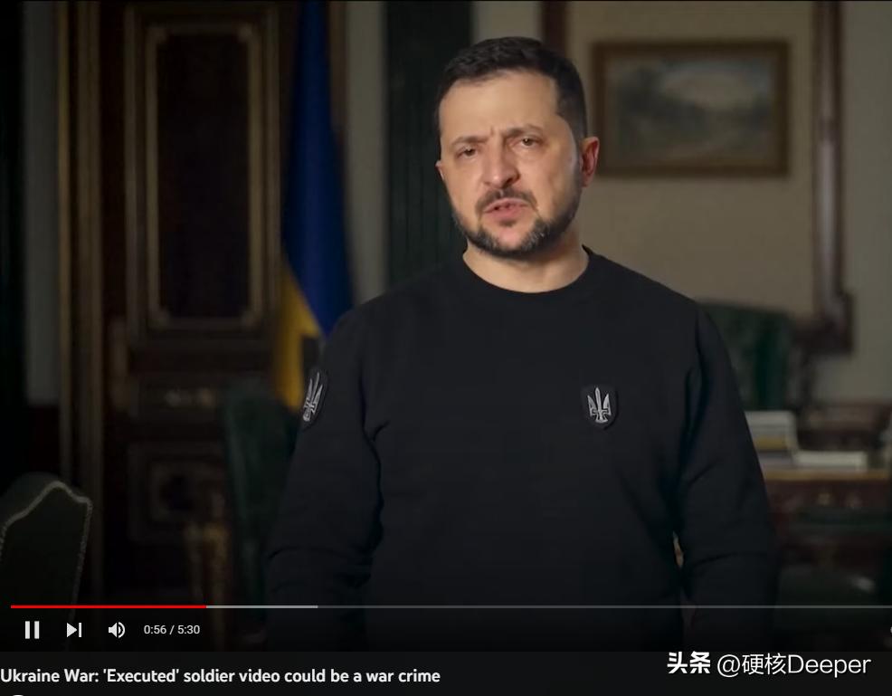 俄方公然放出“处决”视频：乌俘虏叼烟说“乌克兰万岁”后被射杀