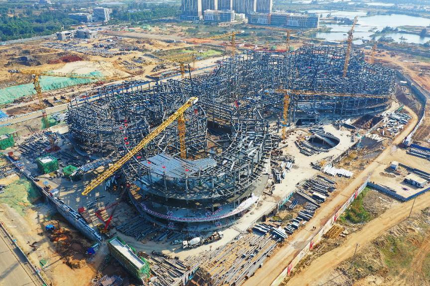 海口国际免税城项目钢结构屋面,海口钢结构项目