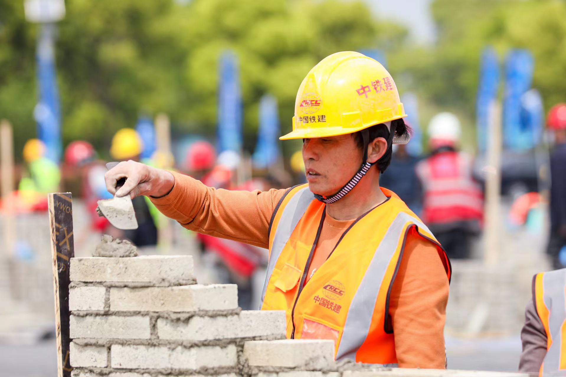 中铁建设华东公司承办2023年昆山市砌筑职业技能竞赛
