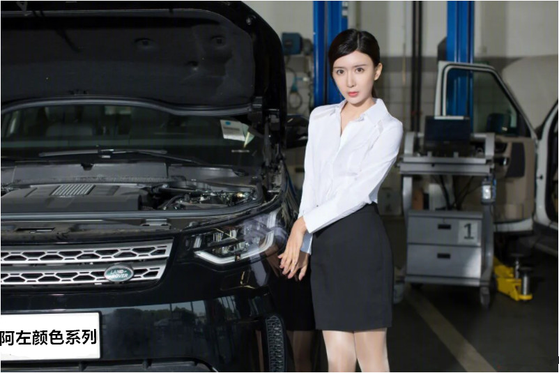 汽车销售小姐姐说话很嗲,汽车销售小姐姐西装