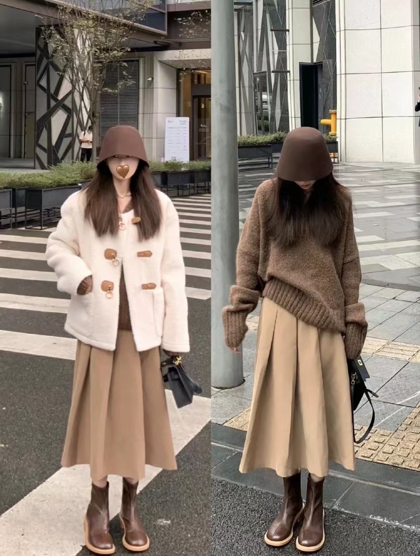 冬天穿衣服不好看怎么搭配,冬天穿裙子明明很时髦没毛病