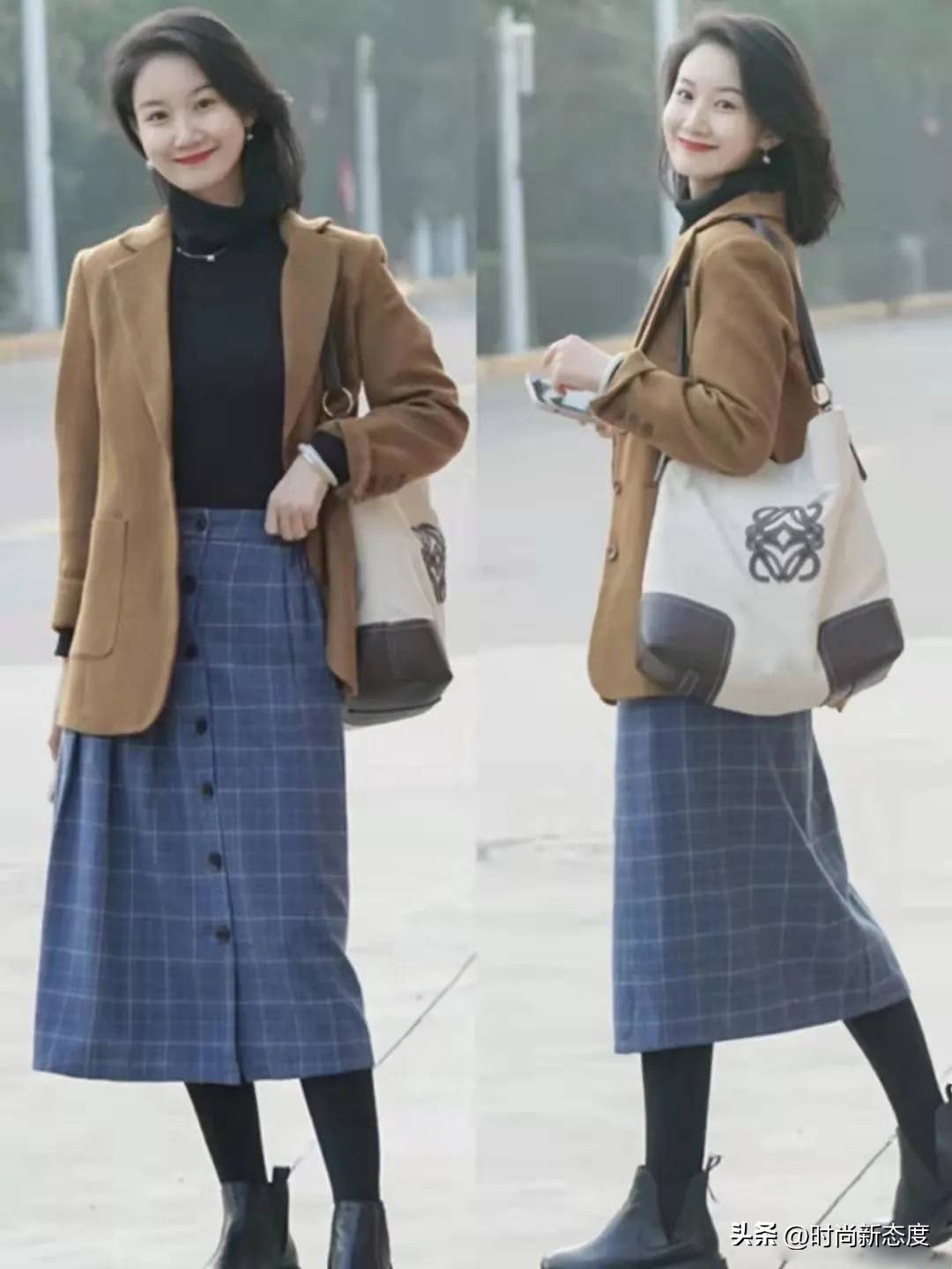 街拍时尚优雅的打扮展现女人魅力,街拍路人的时尚穿搭哪一个更迷人