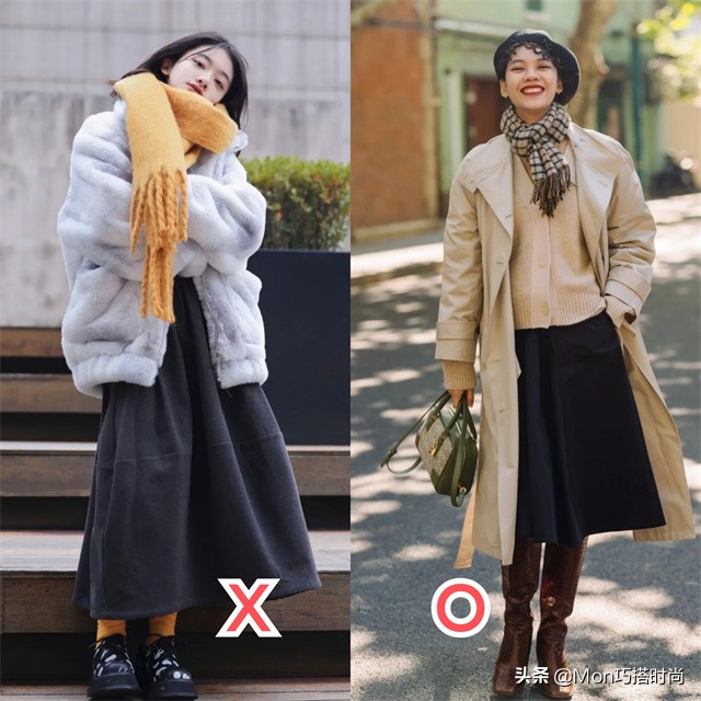 女士冬季围巾哪种系得舒服又好看,围巾正确打开方式