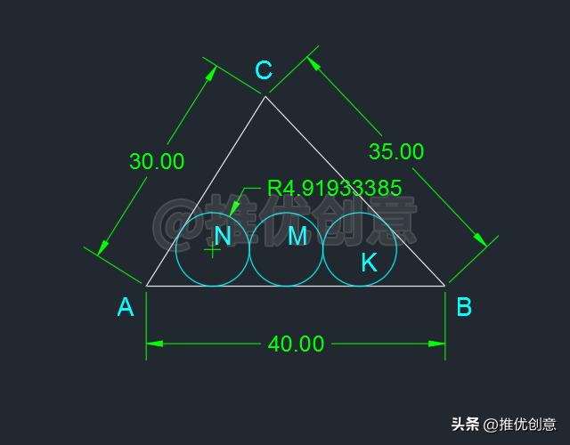 cad三个相切圆怎么画,autocad相切圆怎么画