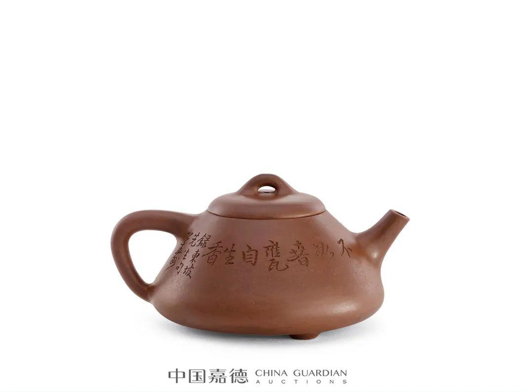 嘉德拍卖3200万陈鸣远紫砂壶,中国嘉德顾景舟紫砂壶拍卖记录