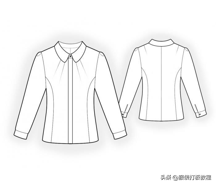 服装设计衬衫款式图,衬衫服装设计效果图