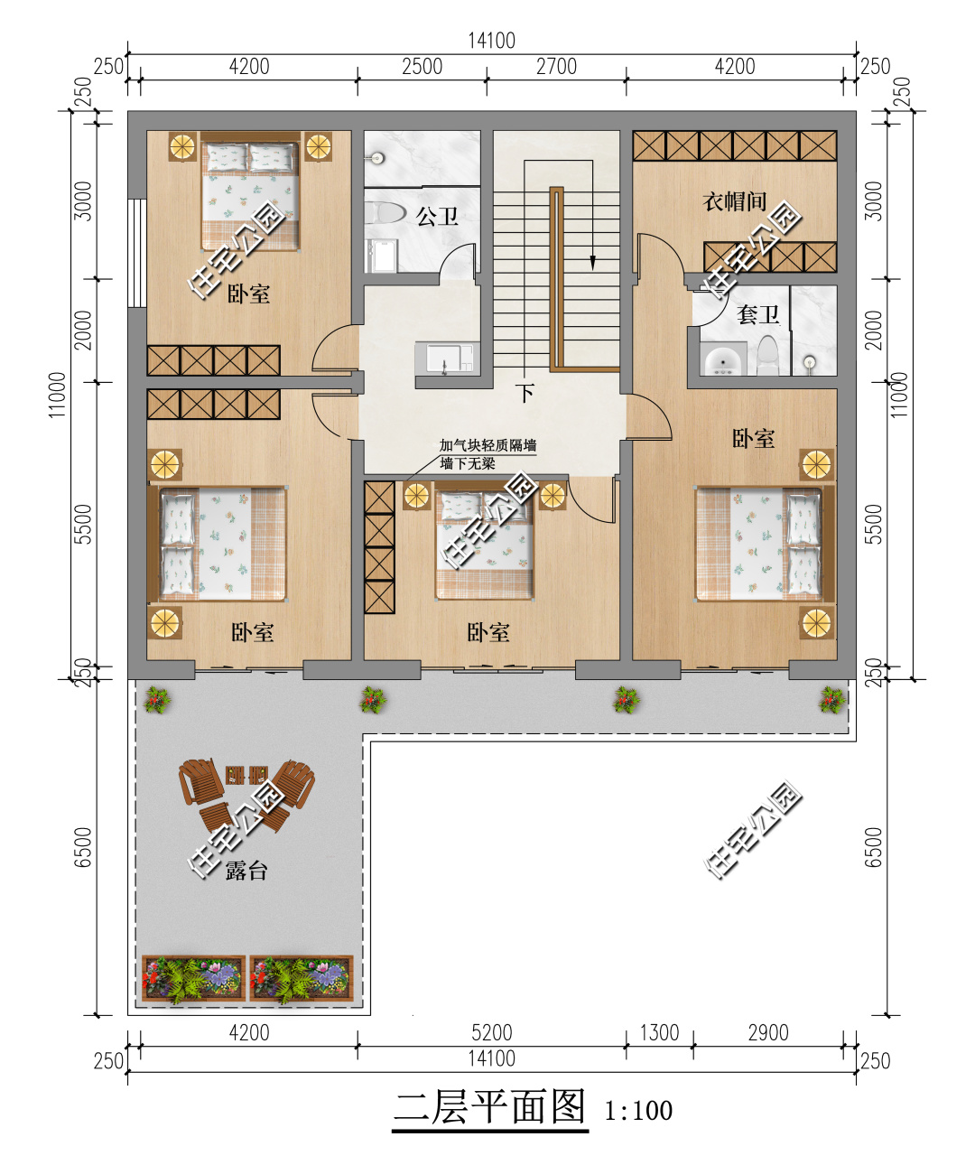 100平中式合院两层效果图,120平方三层中式合院效果图