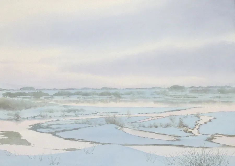 这组水彩风景清新而明亮,充满仙气的水彩世界