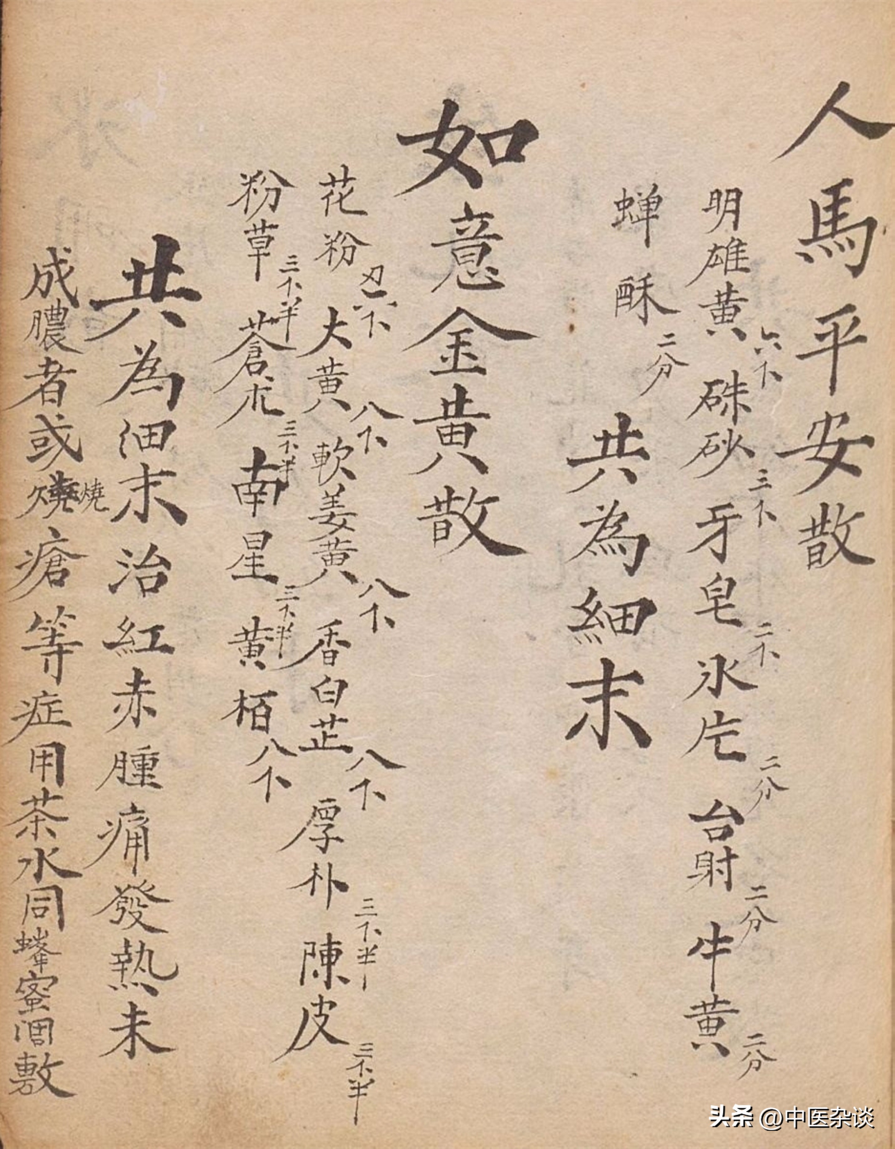 清代光绪年间手抄本中医古籍药书,清代中医秘传稿本