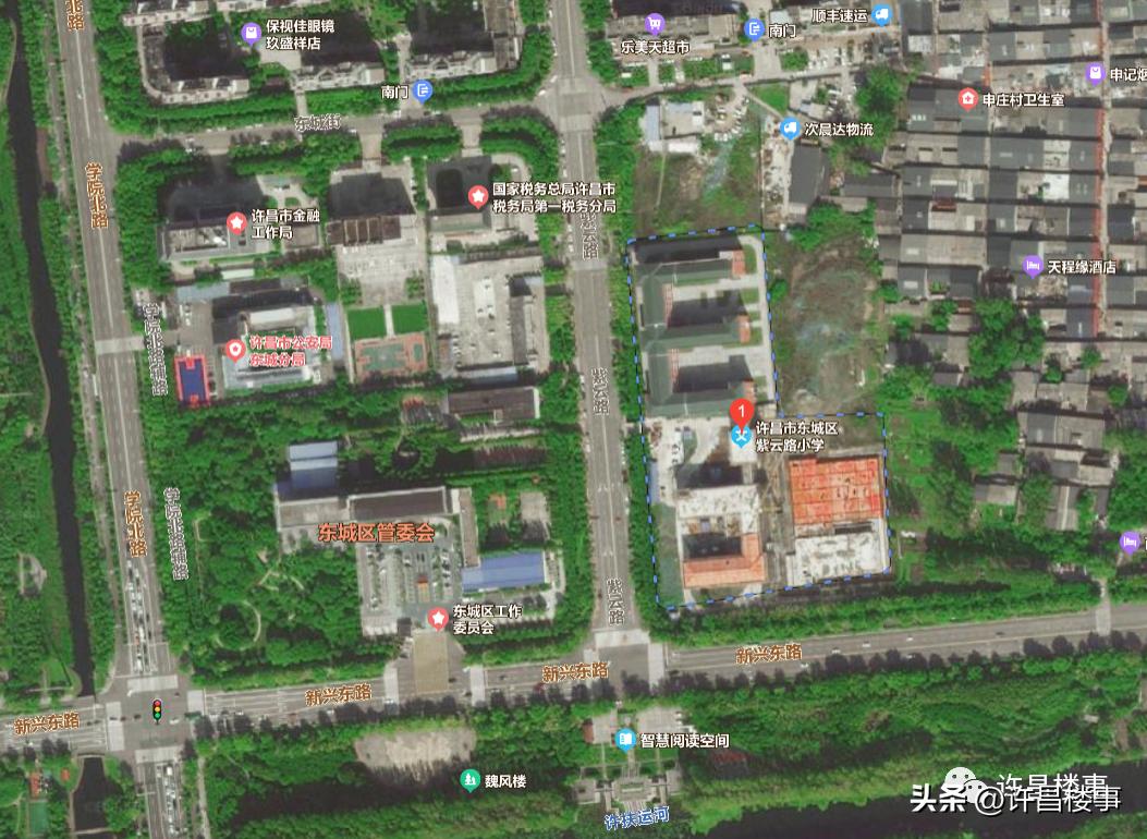 图解许昌市东城区2023年中小学学区划分（仅供参考）