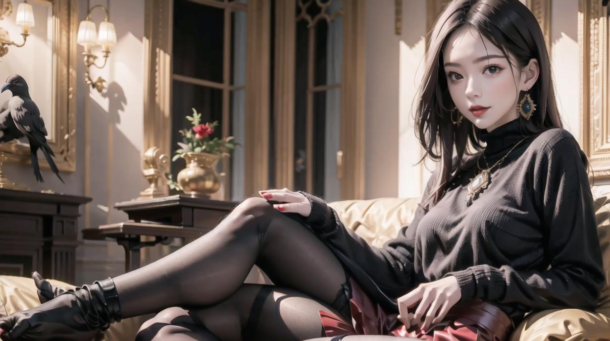 二次元ai女神图片,ai二次元少女美图