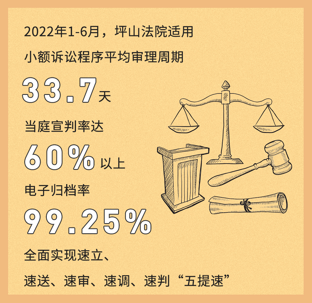 小“瘦身”，大“减负”！坪山法院小额诉讼程序跑出解纷“加速度”