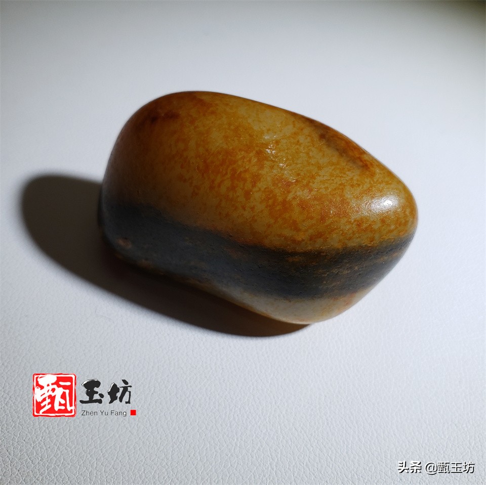 和田玉三色青花,三色和田玉山水画籽料原石欣赏