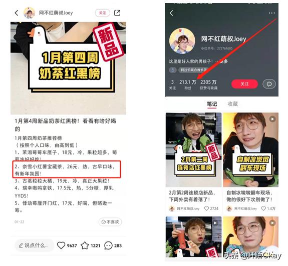 2022春节前夕奈雪的茶与小红书联名推出“小红薯”系列新品奶茶