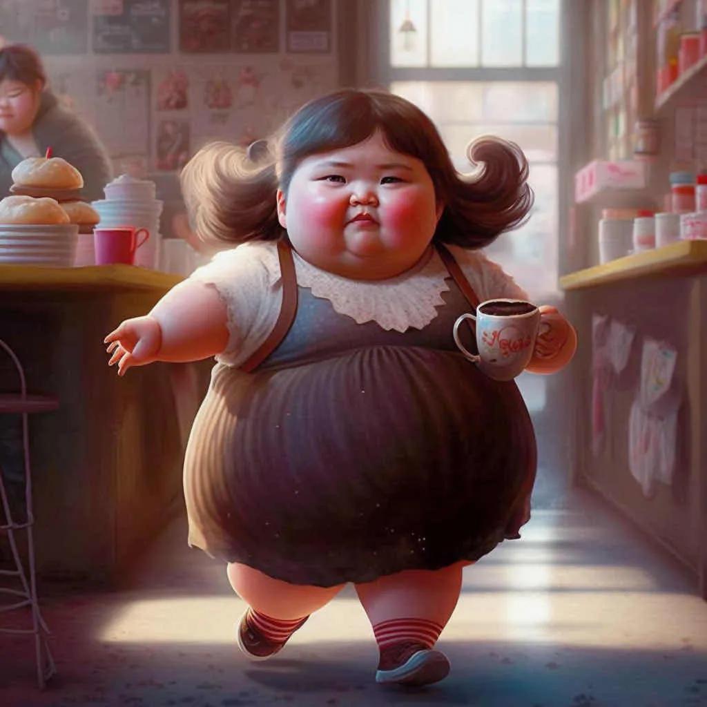 生气又可爱的小胖妞头像真人,小胖妞微信头像卡通