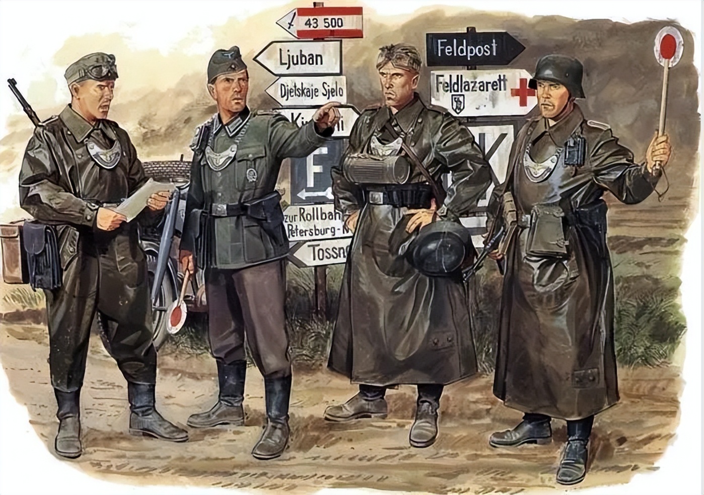 二战德军装甲部队彩绘,二战士兵的彩绘