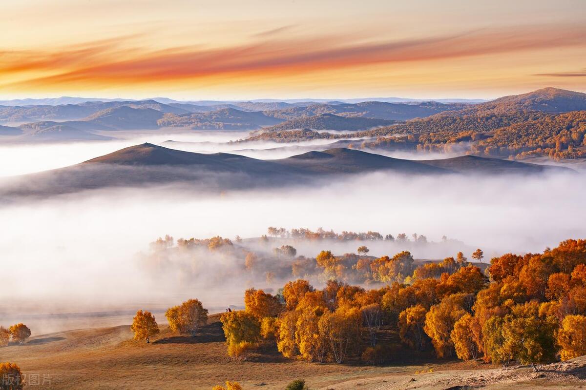坝上大草原优美的风景,坝上草原迷人秋色