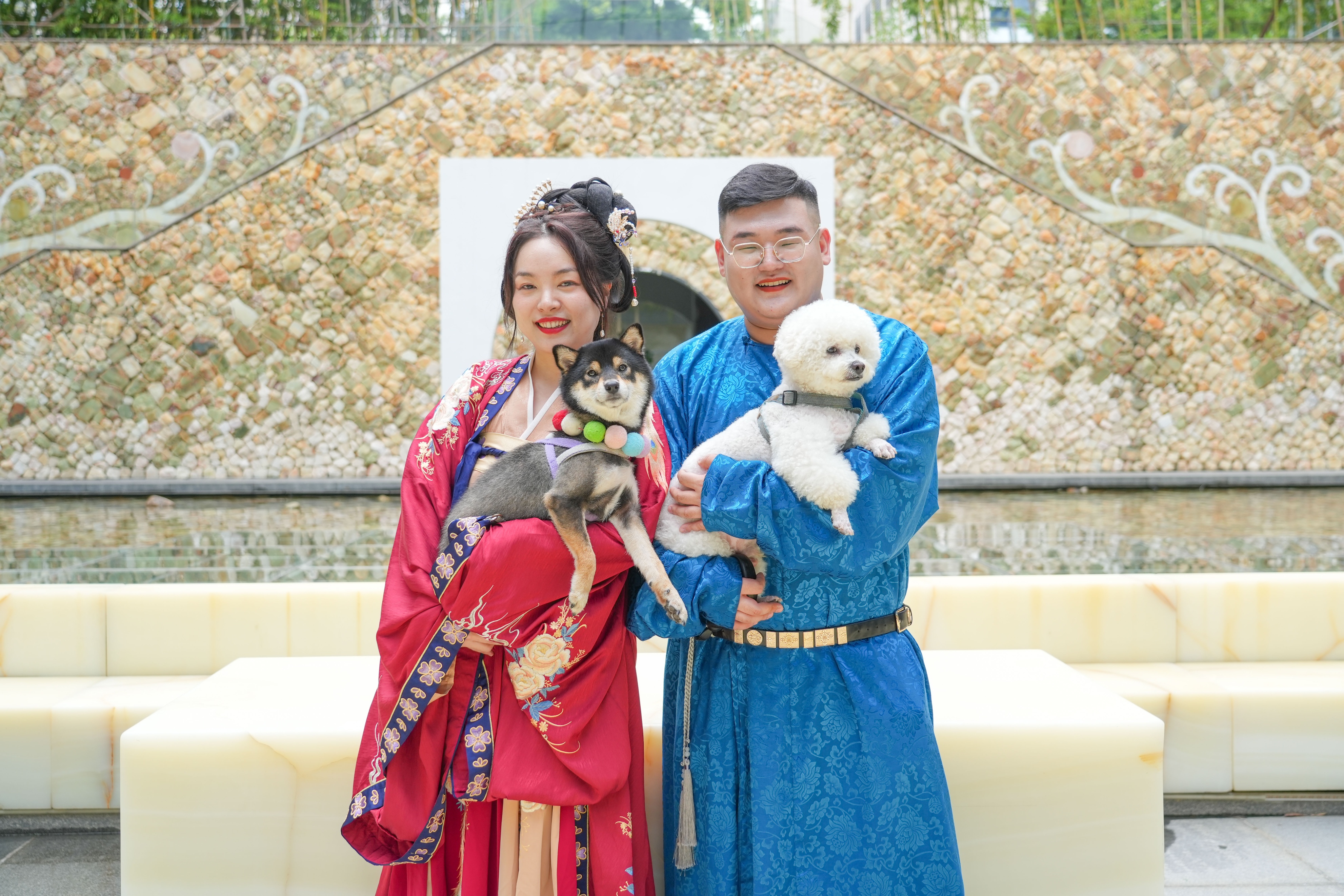 因狗狗生情的情侣,因宠物结缘的爱情