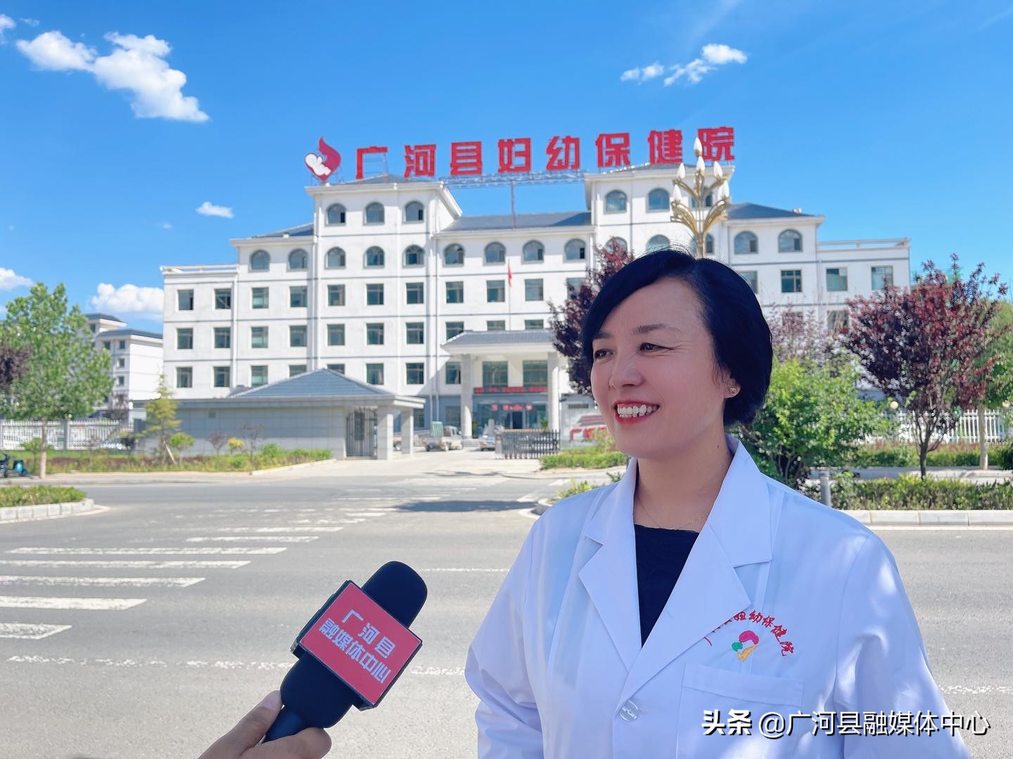 广河县妇幼保健院新院将于7月1日正式投入使用