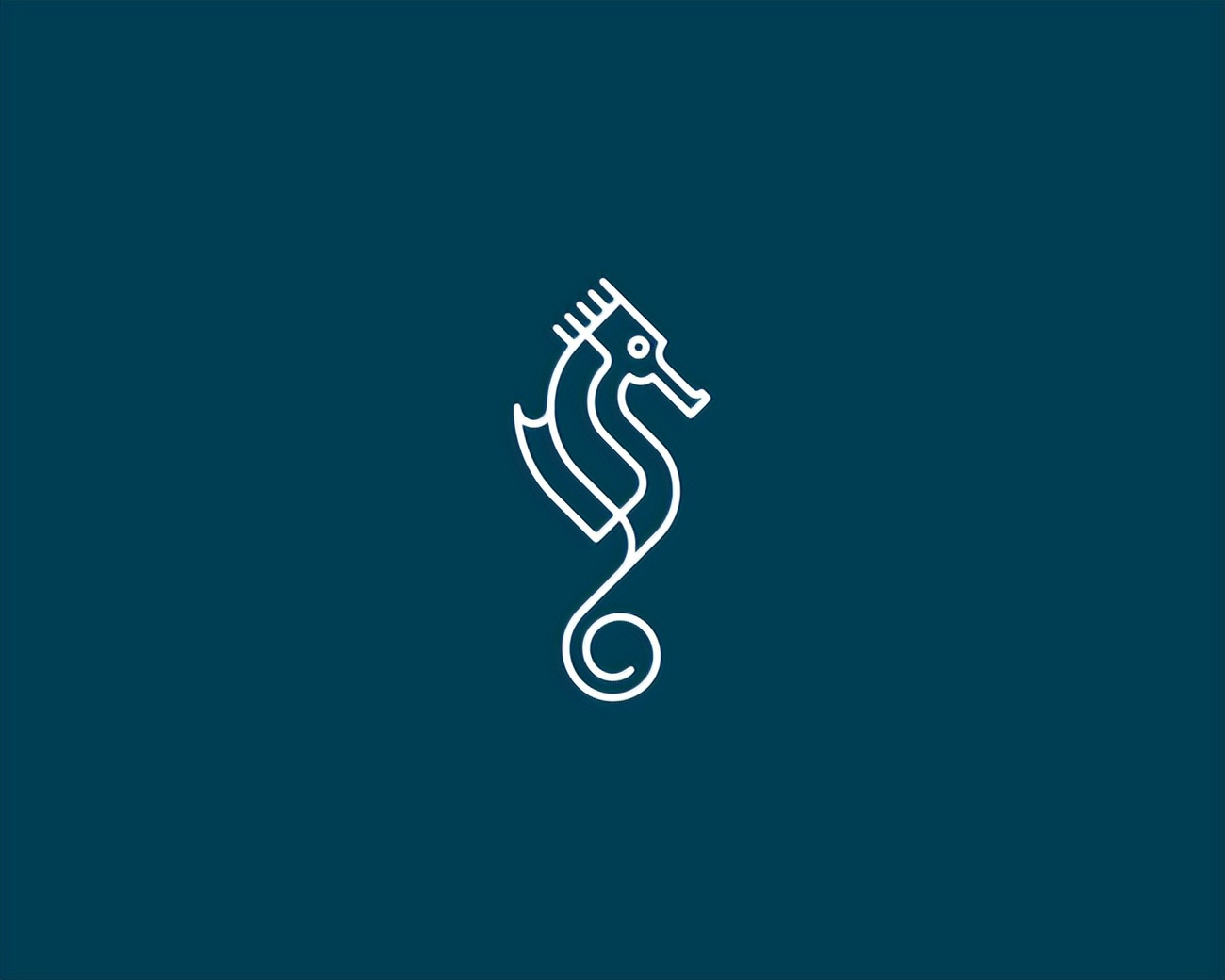 logos：海马不是马！一组很有活力的海马元素标志设计分享