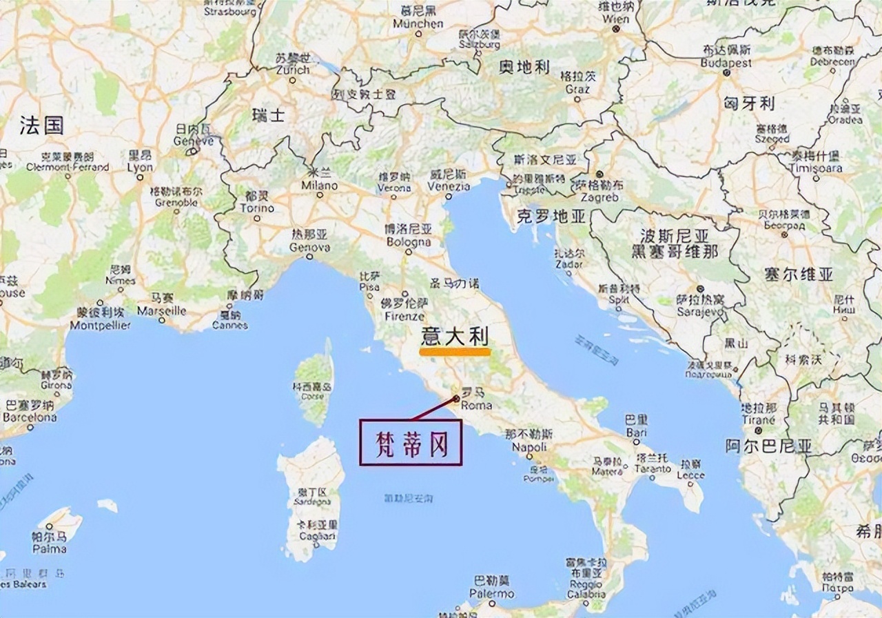 梵蒂冈0.44平方公里有多小,梵蒂冈没有和哪些国家建交