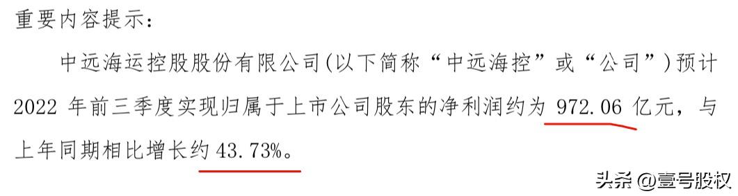 中远海控利润为什么突然暴涨,中远海控收益