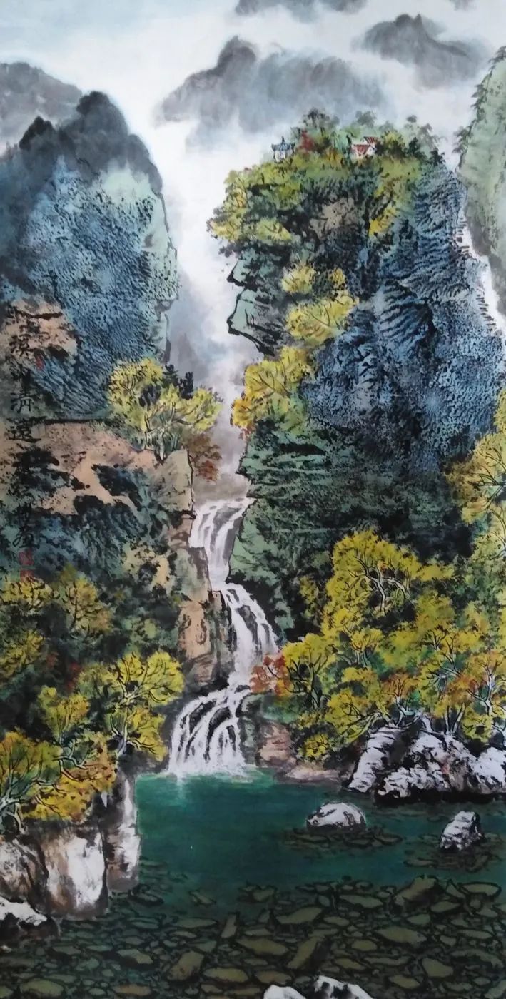 智水仁山行书书法,智水仁山书法