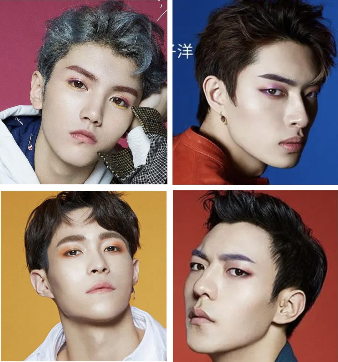 胡茬男口红,胡茬男星