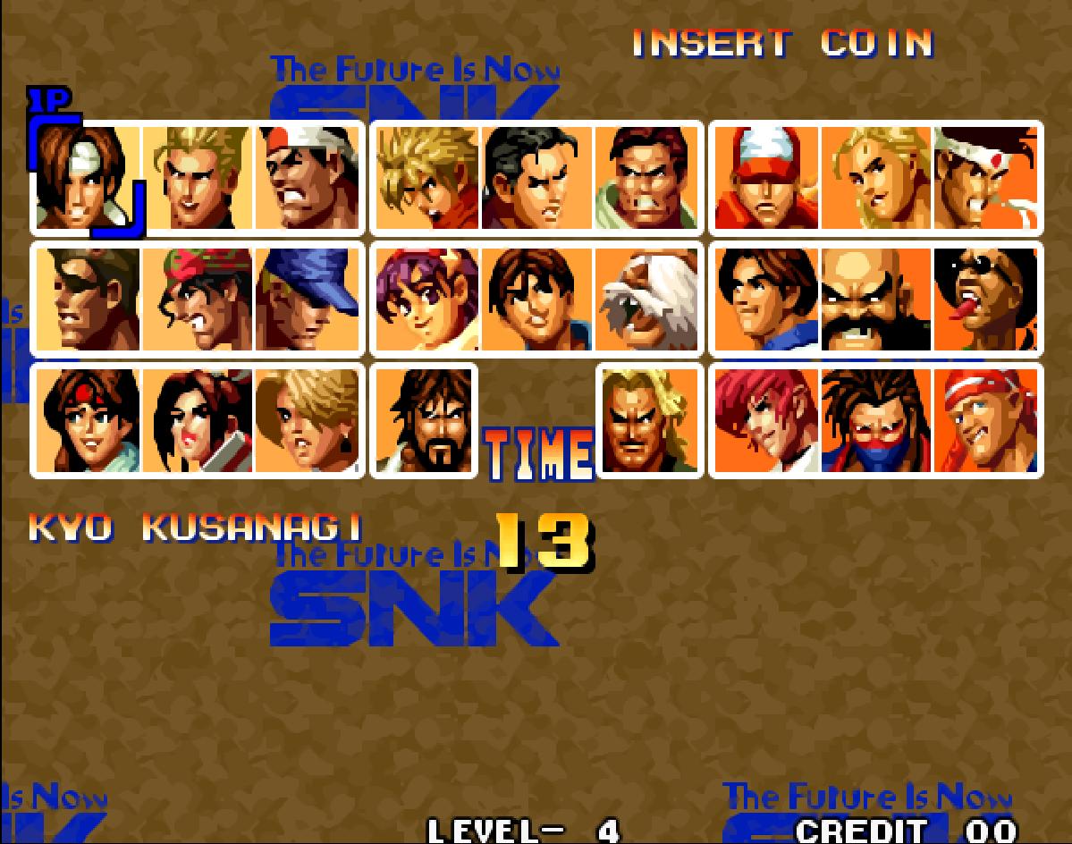 拳皇街机所有人物出招表,拳皇八神2002庵连招分解