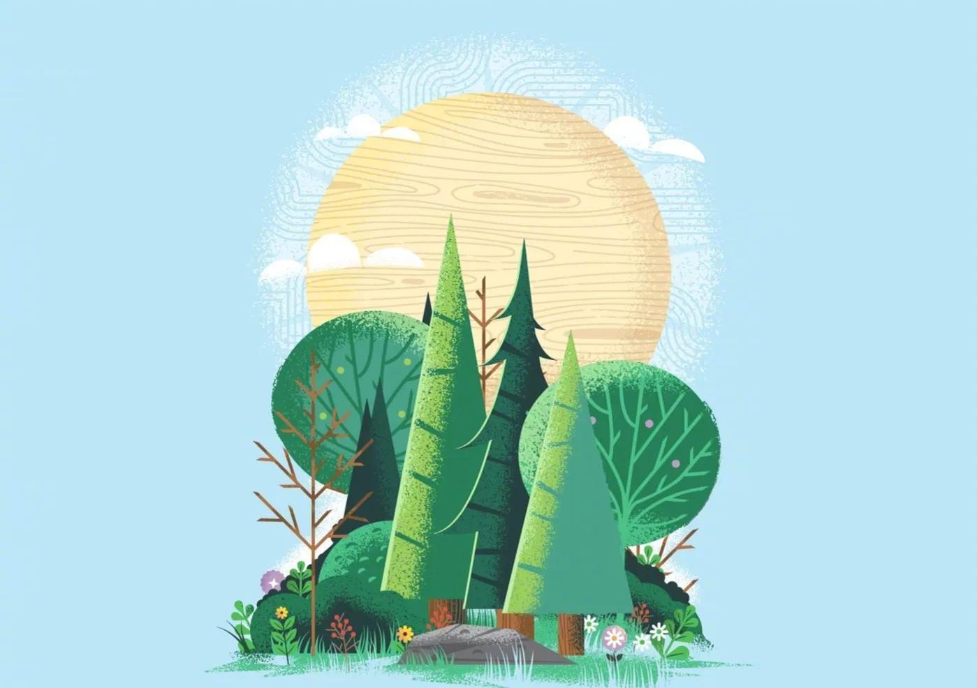 一组极具个人风格的插画,一组很有意境的插画