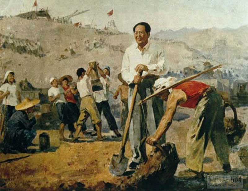 我国现代画家王式廓的油画素描稿,王式廓井冈山会师油画创作背景