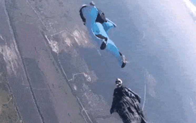 翼装飞行三人魂断天门山,天门山极限运动翼装飞行