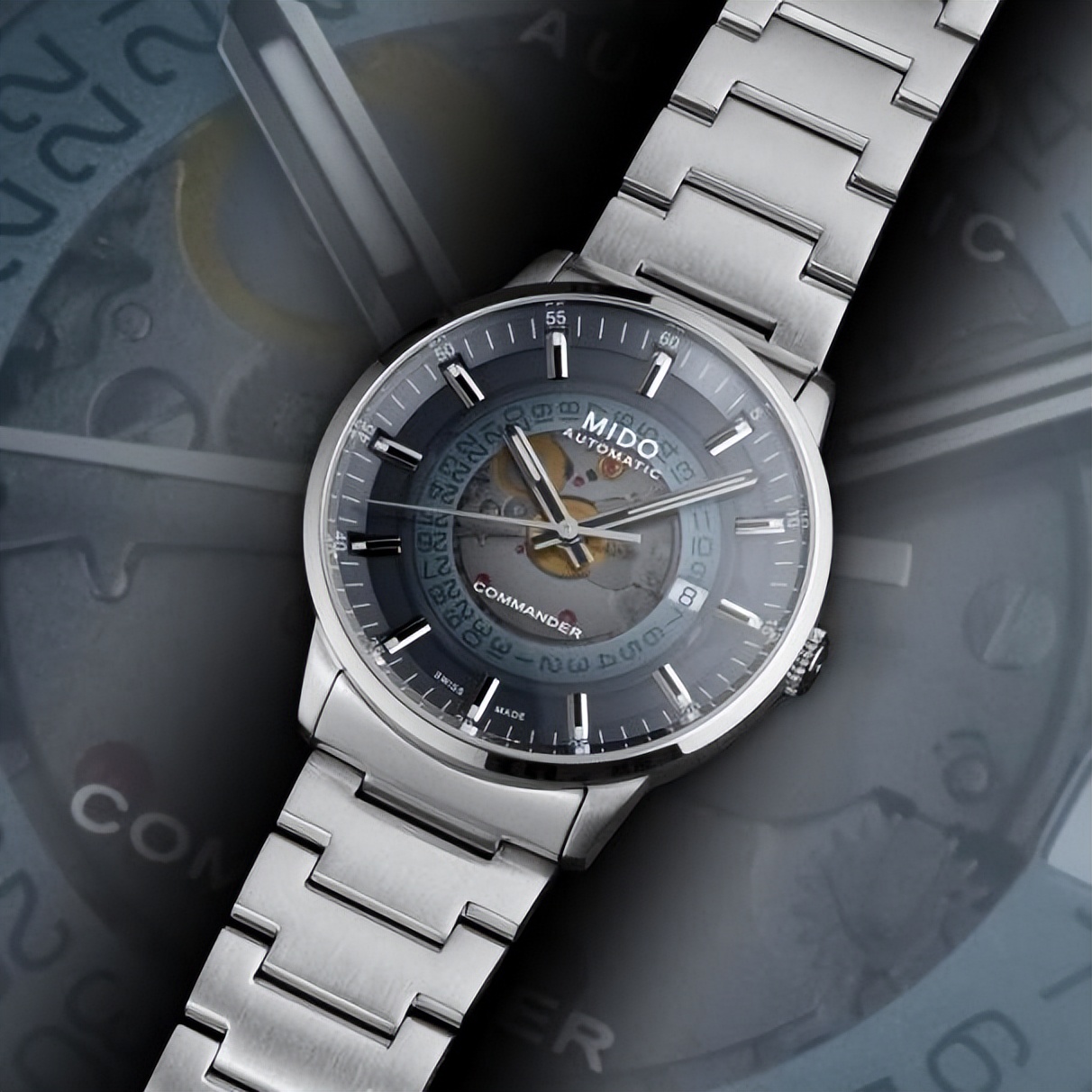 美度指挥官蓝色幻影款,美度指挥官幻影是全自动机械表吗