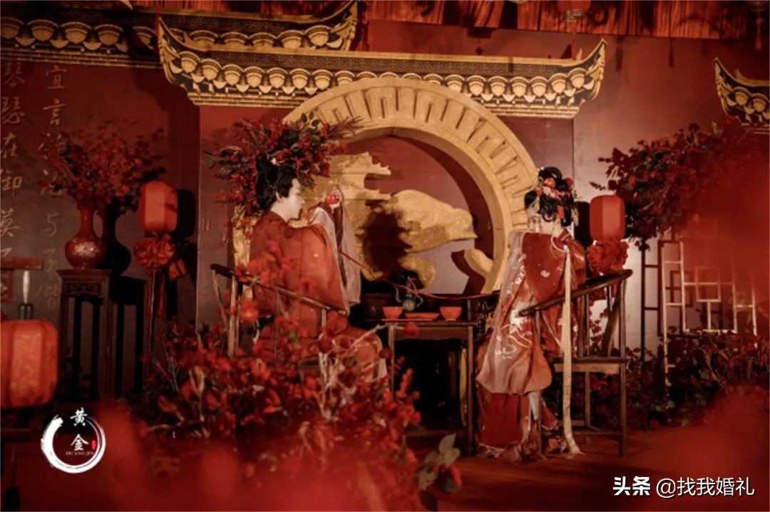 汉服婚礼到底有多好看,明制汉服婚服凤冠霞帔婚礼流程