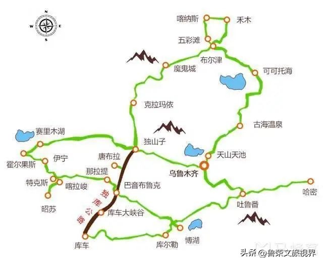 北疆旅游攻略北疆小环线,新疆的北疆大环线旅游攻略