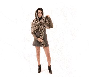 秋冬围巾这样系保暖又洋气,冬季围巾这样系保暖又洋气