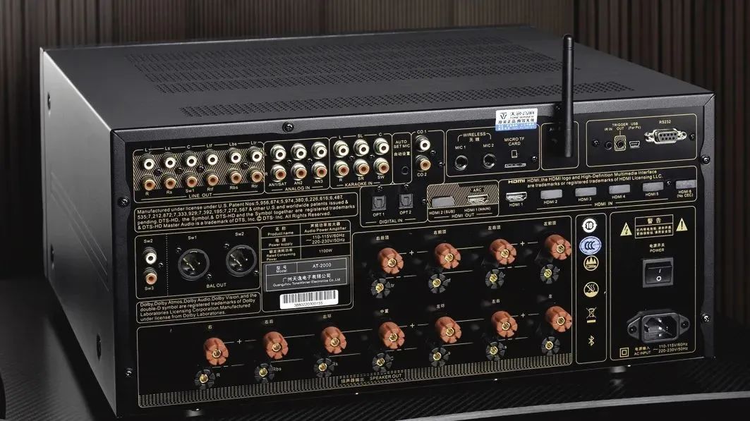 天逸at2000功放调节视频,天逸at2180全景声功放测评